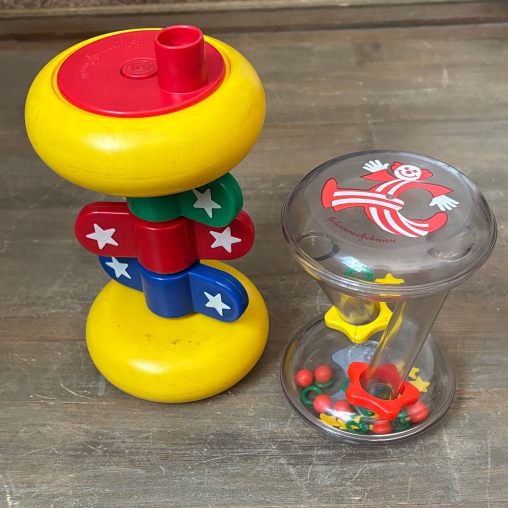 Vintage 80s Johnson & Johnson baby toys